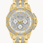 Bulova Men’s Crystal Octava Chronograph Quartz Watch, Pave Crystal Dial Best 2024